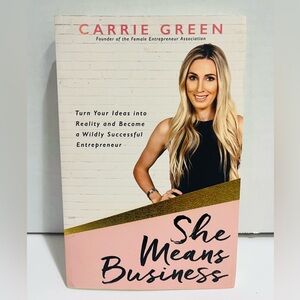 She Means Business by Carrie Green Entrepreneur Paperback Book